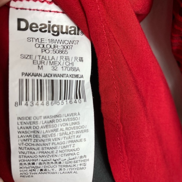 Desigual Long Sleeve Button Front Cam - Picture 11 of 12